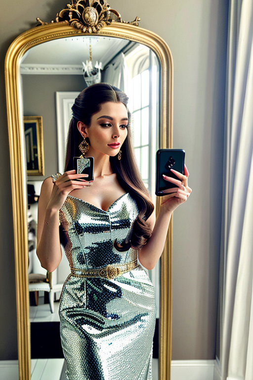 mirror photo pose girl simple