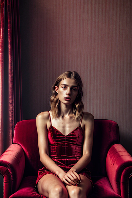 red eyes pic girl aesthetic